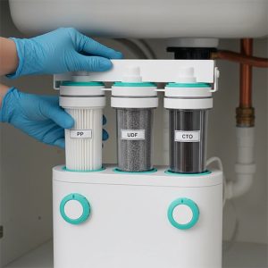 اموزش تعویض فیلتر دستگاه تصفیه آب | esfahantasfiye.com